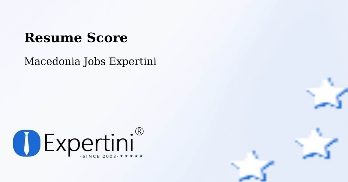Resume Score & Job Description Match Tool – Kuklis - Macedonia Jobs Expertini